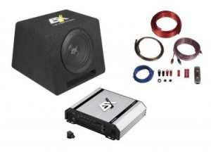 Subwoofer ESX DBX108Q: subwoofer auto in incinta pasiv incinta bass reflex impedanta: 2 x 2 Ohmi diametru woofer: 20 cm putere RMS: 200 W Amplificator monobloc ESX HXE1000.1D: clasa D, MOSFET, stabil la 1 Ohm