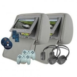 TETIERE CU DVD PNI-HD700A-G GRI LCD 7'' FERMOAR ANTIFURT USB SD PLAYER FUNCTIE JOCURI JOYSTICK WIRELES INCLUS MONTAJ PROFESIONAL IN TOATA TARA !