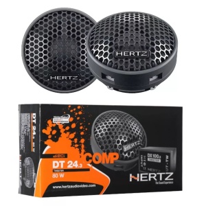 Tweetere Auto Hertz Dieci DT 24.3, Set Componente, 24 mm, Putere 80 W RMS, 180W MAX, 4Ω, 2 tweetere