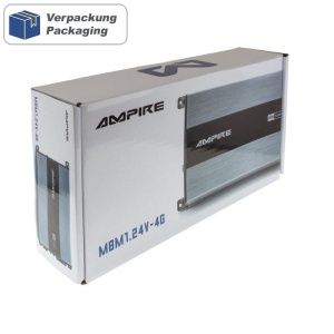 Amplificator auto digital AMPIRE MBM1.24V-4G, Mono, 1 x 500W RMS, Clasa D la 24V,  ideal pentru camioane autocare sau barci
