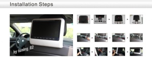 DVD PLAYER AUTO DE TETIERA CARTEK CK-DV9917 GRI LCD 9'' USB / SD PLAYER REZOLUTIE HD JOCURI JOYSTICK WIRELESS MONTAJ CALIFICAT IN TOATA TARA ! - Img 7