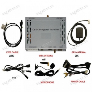 Interfata VAGTECH N850 cu Android WIFI SD USB Navigatie 4G pentru VW Touareg echipat cu RNS850