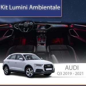 Lumini ambientale dedicate Audi Q3 2019-2023 set complet control telefon sau sistem original