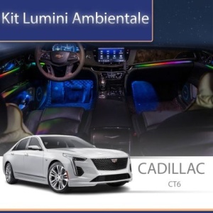 Lumini ambientale dedicate Cadillac CT6 set complet control telefon sau sistem original