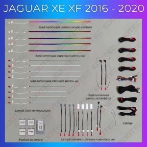 Lumini Ambientale Jaguar XE XFL 2016-2020 set complet control telefon sau sistem original AMB-JG-XEL-2016 - Img 2