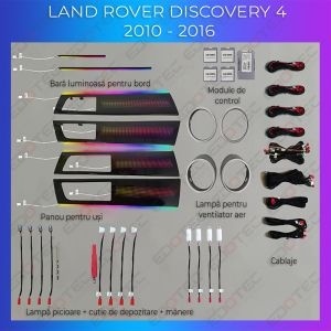 Lumini ambientale Land Rover Discovery 4 set complet control telefon sau sistem original AMB-LR-DISCOVERY4 - Img 2