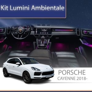 Lumini ambientale Porsche 2018- trim pentru consola centrală control telefon sau sistem original AMB-PO-CAYENNE-2018-CONSOLE
