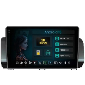 Navigatie 2K HUB64 Dacia Sandero / Logan (2021-Prezent), 8GB RAM, Android 13, Octacore, Slot Sim 4G, DSP, GPS, Wi-FI, Carplay, Android Auto, USB, Bluetooth, Waze, Touchscreen, 10.36 Inch