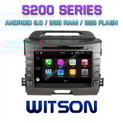 NAVIGATIE 8.0 DEDICATA KIA SPORTAGE 2010-2015 WITSON W2-W537 PLATFORMA S200 PROCESOR OCTA CORE 2G RAM 32GB MEMORIE INTERNA DVD GPS WAZE DVR CARKIT MODEL PREMIUM