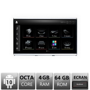 NAVIGATIE ANDROID 10 DEDICATA AUDI A1 MMI3G EDT-A1-3G ECRAN CAPACITIV OCTACORE 10.25" 4GB RAM 64GB ROM ANDROID GPS INTERNET BLUETOOTH USB VIDEO QUALCOMM MODEL EDT-A1-3G