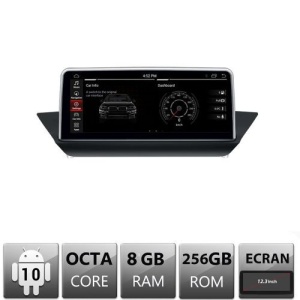 NAVIGATIE ANDROID 10 DEDICATA BMW X1 E84 CIC 2010-2015 ECRAN 12,3” CAPACITIV INTERNET WIFI PROCESOR CORTEX A9 1,6GHZ 8GB RAM 256GB ROM CARKIT BLUETOOTH PRELUARE AGENDA TELEFONICA MIRROR LINK MODEL EDT-E84-V3