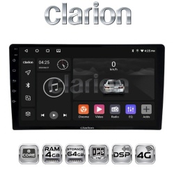 Navigatie Android 13, CLARION GL-700, 4+64GB, Ecran 10" IPS, Procesor Octa-core, 1.6Ghz, Internet 4G, Bluetooth 5.1, Sunet DSP