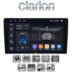 Navigatie Android 13, CLARION GL-700, 8+256GB, Ecran 2K 10.36" QLED, Procesor Octa-core, 2Ghz, Internet 4G, Bluetooth 5.1, Sunet DSP