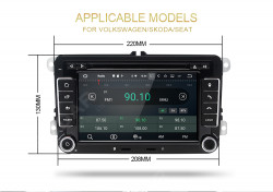 NAVIGATIE ANDROID 8.0 DEDICATA VW SKODA SEAT XTRONS PB78MTVP ECRAN 7'' CAPACITIV INTERNET 4G WIFI OCTA-CORE 4G RAM 32GB 1,5 GHZ DDR 3 CARKIT MIRROR LINK WAZE MODEL PREMIUM