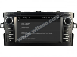 NAVIGATIE ANDROID 9.0 DEDICATA TOYOTA AURIS 2007-2012 WITSON W2-RVF5730 ECRAN IPS INTERNET 4G WIFI OCTA-CORE 4G RAM 64GB CARKIT MIRROR LINK GPS WAZE