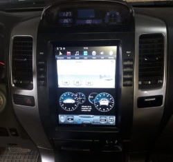 NAVIGATIE ANDROID 9.0 DEDICATA TOYOTA LAND CRUISER PRADO J120 ECRAN 10.4'' TESLA STYLE 6-CORE 4G RAM WIFI 32GB DVR GPS WAZE MODEL PREMIUM EDOTEC EDT-T456-6Core