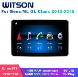 NAVIGATIE ANDROID DEDICATA MERCEDES ML W166 GL X166 2012-2015 NTG 4.5 ECRAN CAPACITIV 9" TOUCHSCREEN INTERNET WIFI SIM 4G OCTACORE 4GB RAM 64 GB ROM DVR CARKIT BLUETOOTH CARPLAY ANDROID AUTO MODEL WITSON W2-ZF8315