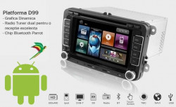 NAVIGATIE ANDROID DYNAVIN DVN VW AND D99+ DEDICATA VW SKODA SEAT PLATFORMA D99+ INTERNET WIFI CARKIT PARROT DUAL RADIO TUNER MODEM WIFI SI CAMERA VIDEO CADOU!