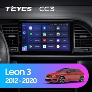 NAVIGATIE AUTO TEYES CC3 2K SEAT LEON 3 2012-2020 4+32GB 9.5" QLED OCTA-CORE 2GHZ ANDROID 4G BLUETOOTH 5.1 DSP - Img 2