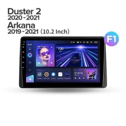 NAVIGATIE AUTO TEYES CC3 DACIA DUSTER 2 2018-2021 4+64GB 9" QLED OCTA-CORE 1.8GHZ, ANDROID 4G BLUETOOTH 5.1 DSP