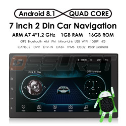 NAVIGATIE CARPAD 2DIN UNIVERSALA ANDROID 8.1 EDOTEC EDT-E200 ECRAN 7'' CAPACITIV USB INTERNET 3G DVR WAZE GPS