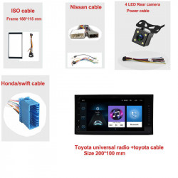 NAVIGATIE CARPAD 2DIN UNIVERSALA ANDROID 8.1 EDOTEC EDT-E200 ECRAN 7'' CAPACITIV USB INTERNET 3G DVR WAZE GPS