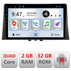 NAVIGAȚIE CARPAD ANDROID 10 DEDICATĂ CITROEN BERLINGO 2019- ECRAN CAPACITIV QUADCORE 2GB RAM 32 GB ROM DVR CARKIT BLUETOOTH MIRROR LINK MODEL KIT-berlingo18+EDT-E310