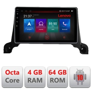 NAVIGATIE CARPAD ANDROID 10 DEDICATA PEUGEOT 5008 2016-2020 ECRAN CAPACITIV OCTACORE 4GB RAM 64 GB ROM DVR CARKIT BLUETOOTH MIRROR LINK MODEL LENOVO KIT-5008+EDT-E509-PRO
