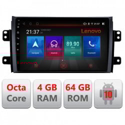 NAVIGATIE CARPAD ANDROID 10 DEDICATA SUZUKI SX 2006-, ECRAN CAPACITIV OCTACORE 4GB RAM 64 GB ROM DVR CARKIT BLUETOOTH MIRROR LINK MODEL LENOVO KIT-124+EDT-E509-PRO