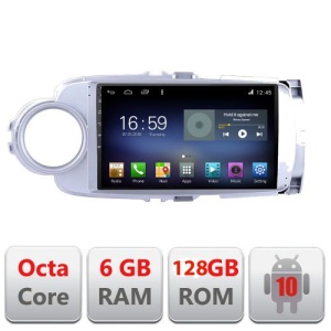 NAVIGATIE CARPAD ANDROID 10 DEDICATA TOYOTA YARIS 2010-2018 ECRAN CAPACITIV OCTACORE 6GB RAM 128GB ROM DVR CARKIT BLUETOOTH MIRROR LINK MODEL LENOVO KIT-YARIS10+EDT-E609