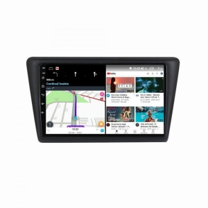 NAVIGATIE CARPAD ANDROID 11 DEDICATA SKODA RAPID 2011 - 2019 ECRAN IPS 9" INTERNET WIFI SIM 4G PROCESOR OCTACORE 4GB RAM 64GB MEMORIE SSD SUNET DSP DVR CARKIT BLUETOOTH CARPLAY ANDROID AUTO COOLER RACIRE MODEL KIT-RAPID+EDT-M500