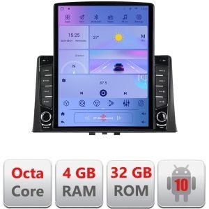 Navigatie Citroen Berlingo 2019- H-berlingo18 ecran tip TESLA 9.7" cu Android Radio Bluetooth Internet GPS WIFI 4+32GB KIT-berlingo18+EDT-E710