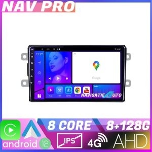 Navigatie Dacia dupa 2012 KIT Dacia EDOTEC-LITE Android Ecran 720P Octa Core 8 128 Carplay NAV2-9-8+128|K-Dacia