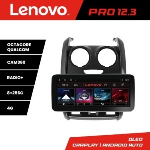 Navigatie Dacia Duster 2012-2019 K-157 Lenovo PRO 8+256 12.3 inch qled android 4G DSP gps internet KIT-157+PRO-12.3-8+256