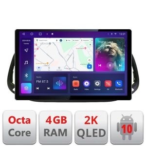 Navigatie dedicata Fiat Doblo 2015-2018 N-DOBLO15 Edonav ecran 13" 2K 4+32 Android Waze USB Navigatie 4G 360 Toslink Youtube R KIT-DOBLO15+EDT-E413-2K