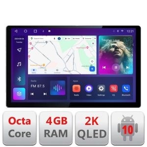 Navigatie dedicata Honda Civic 2012-2015 N-132 Edonav ecran 13" 2K 4+32 Android Waze USB Navigatie 4G 360 Toslink Youtube Radi KIT-132+EDT-E413-2K