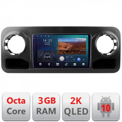 Navigatie dedicata Mercedes Sprinter 2018- Android Ecran 2K QLED octa core 3+32 carplay android auto KIT-sprinter+EDT-E310V3-2K