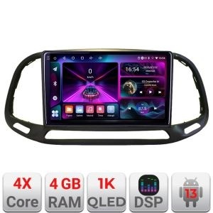 Navigatie Fiat Doblo 2015-2018 A-DOBLO15 4+64 InCell Display 1K Android Waze USB Navigatie Internet Youtube Radio KIT-DOBLO15+EDT-E209-RK