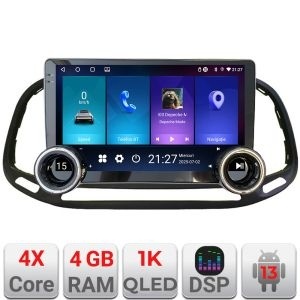 Navigatie Fiat Doblo 2015-2018 Kit-DOBLO15 Edotec 4+64 10.5 inch Incell 1K android Wifi 5Ghz gps internet KIT-DOBLO15+EDT-E211-RK