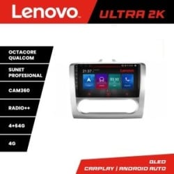 Navigatie Ford Focus 2 Automat Lenovo Kit-140-automatic 8 core QLED Qualcomm 4+64 360 Android Waze USB Navigatie Internet Youtube Radio KIT-140-AUTOMATIC+ULTRA-9-4+64
