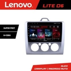 Navigatie Ford Focus 2 Manual Lenovo Kit-140-manual 8 core 6+128 GB Android Waze USB Navigatie Internet Youtube Radio KIT-140-MANUAL+LITE-9-6+128