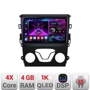 Navigatie Ford Mondeo 2013-2020 A-377 4+64 InCell Display 1K Android Waze USB Navigatie Internet Youtube Radio KIT-377+EDT-E209-RK