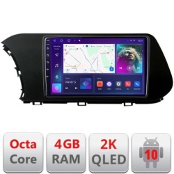 Navigatie HHyundai I20 2020- C-i20 Android Octa Core Ecran 2K QLED GPS 4G 4+32GB 360 KIT-i20+EDT-E410-2K KIT-i20+EDT-E410-2K