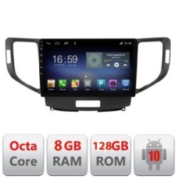 Navigatie Honda Accord 2008-2012 F-8951 Octa Core cu Android Radio Bluetooth Internet GPS WIFI DSP 8+128GB 4G KIT-8951+EDT-E609