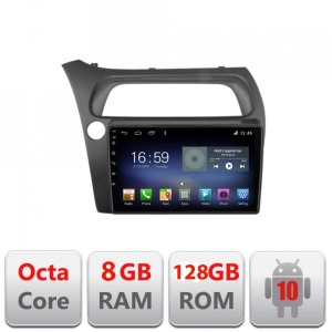 Navigatie Honda Civic Hatchback 2006-2012 F-hatchback Octa Core cu Android Radio Bluetooth Internet GPS WIFI DSP 8+128 kit-hatchback+EDT-E609