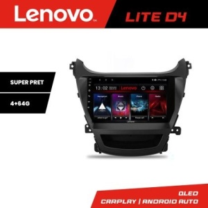 Navigatie Hyundai Elantra 2013-2015 Lenovo Kit-359 4+64 GB Android Waze USB Navigatie Internet Youtube Radio KIT-359+LITE-D4-9-4+64