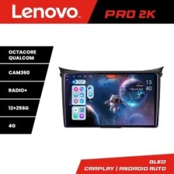 Navigatie Hyundai I30 2011-2016 8 core QLED 2K 12+256 360 Android Waze USB Navigatie Internet Youtube Radio Lenovo KIT-i30-2011+PRO-2K-9-12+256