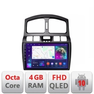 Navigatie Hyundai Santa Fe 2000-2006 Android Ecran QLED octa core 4+64 carplay android auto