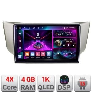 Navigatie Lexus RX 2003-2009 A- rx-03 4+64 InCell Display 1K Android Waze USB Navigatie Internet Youtube Radio kit-rx-03+EDT-E209-RK
