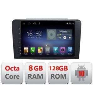 Navigatie Mercedes ML GL F-213 Octa Core cu Android Radio Bluetooth Internet GPS WIFI DSP 8+128GB 4G KIT-213+EDT-E609